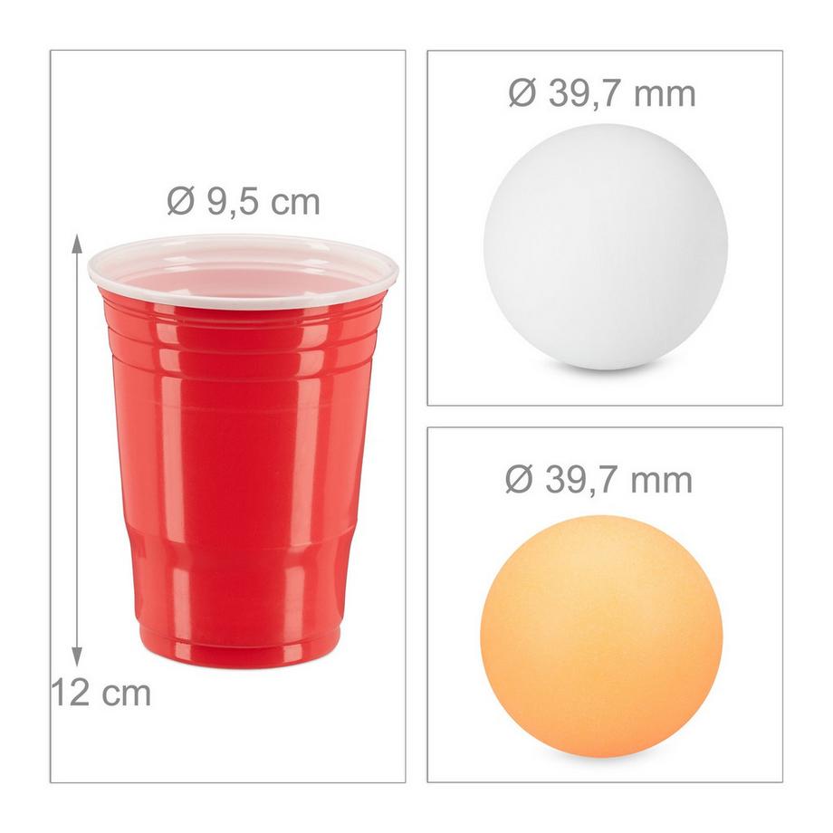 B2X  Beer Pong Becher mit Bällen 