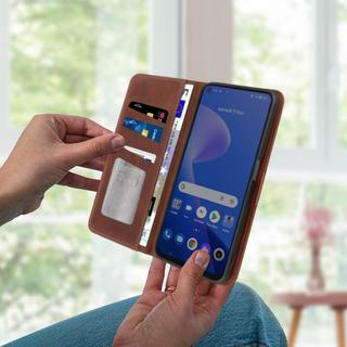 Avizar  Étui Folio Realme 9 5G et 9 Pro Marron 