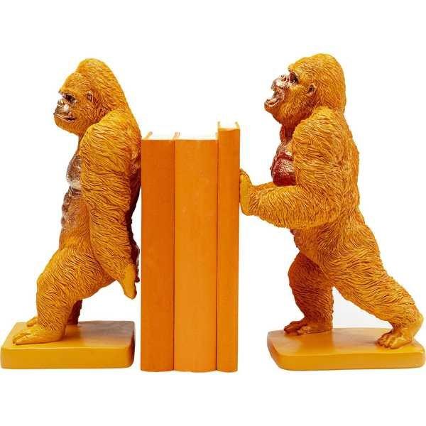 Image of Buchstütze Gorilla orange (2er-Set) Buchstütze Gorilla orange (2er-Set)
