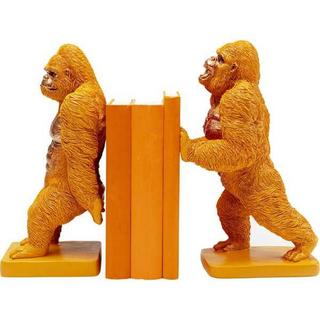 KARE Design Serre-livres Gorilla orange (lot de 2)  