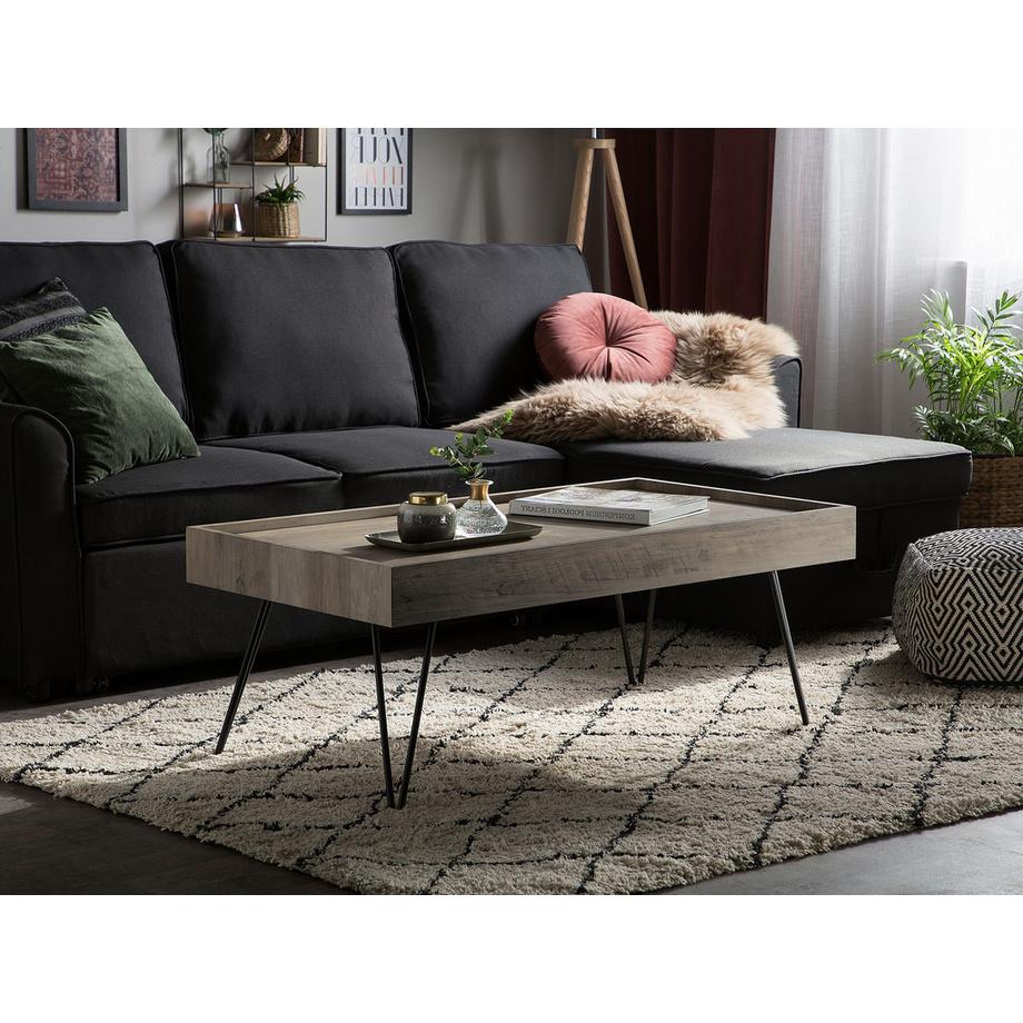 Beliani Table basse en MDF Industriel WELTON  