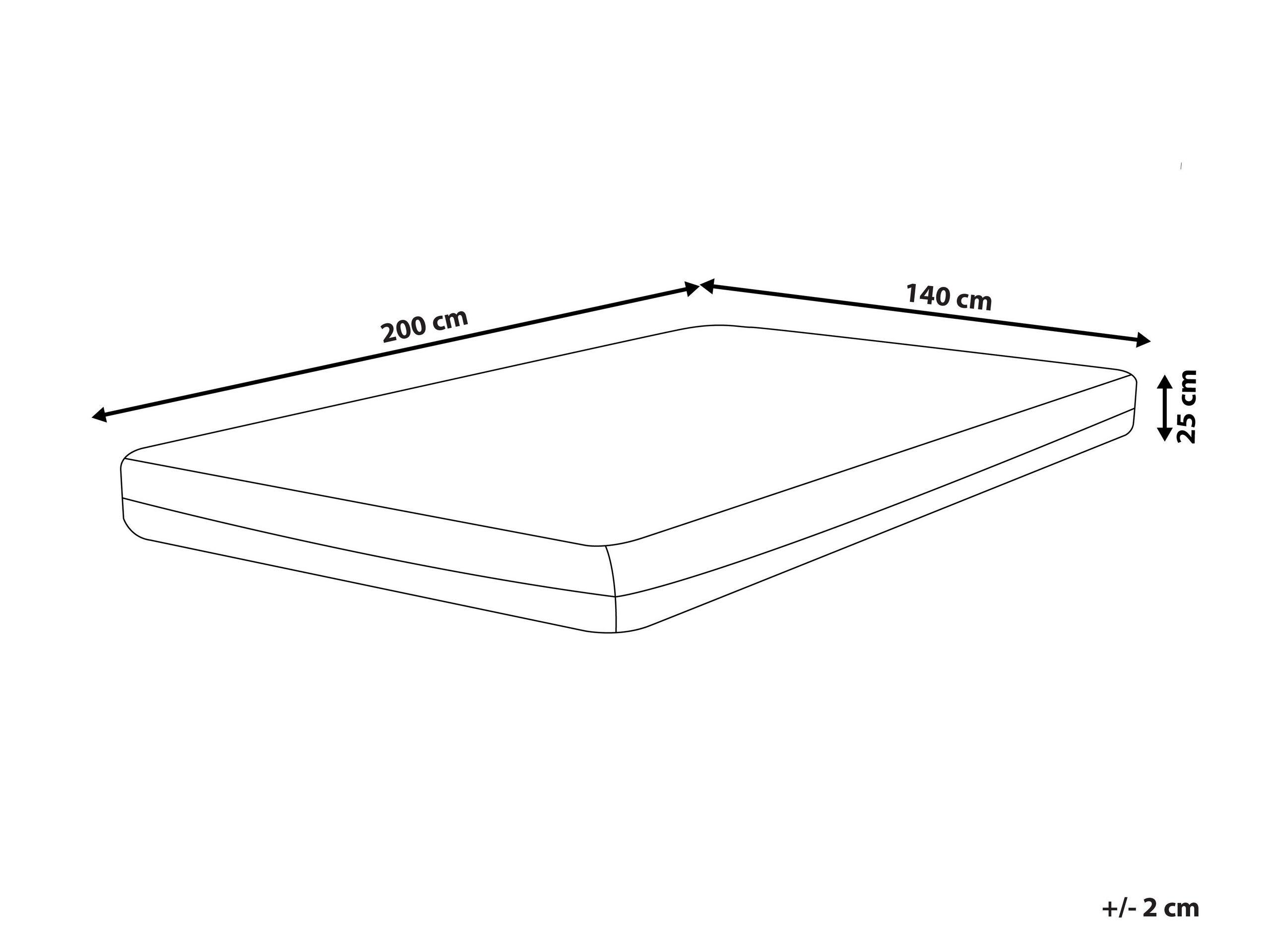 Beliani Matelas en mousse de gel en Mémoire de forme SPONGY  