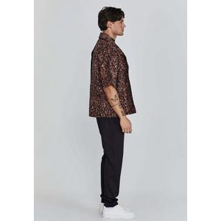 Sik Silk  Shirt Animal Print Shirt 