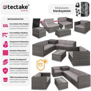 Tectake Salottino in rattan Pisa  