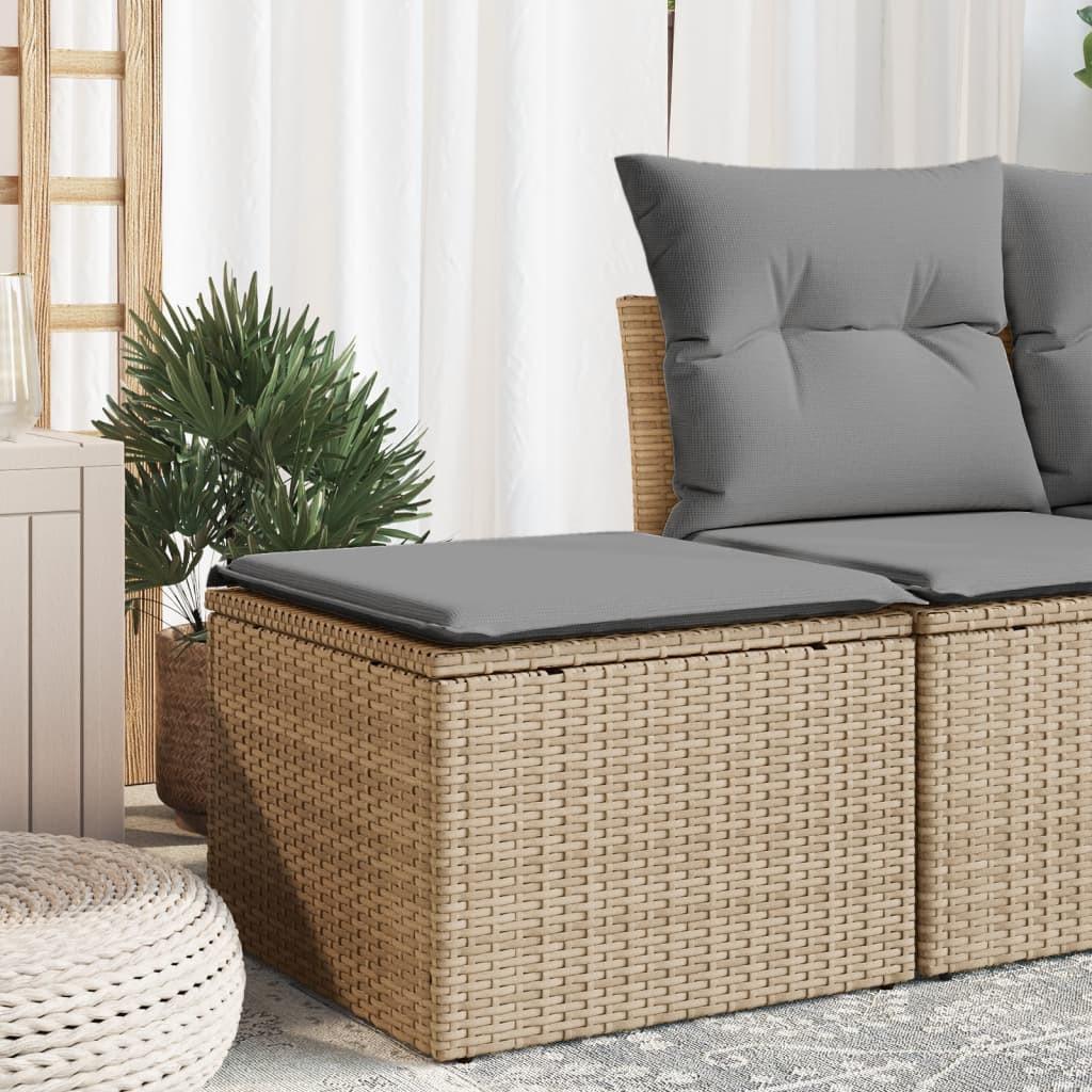 VidaXL  Gartenhocker poly-rattan 