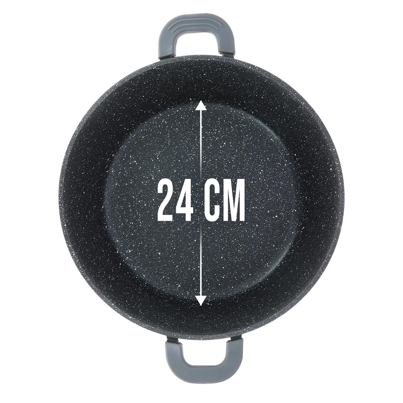 Cheffinger Pentola a induzione 24 cm con coperchio  