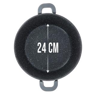 Cheffinger Pentola a induzione 24 cm con coperchio  