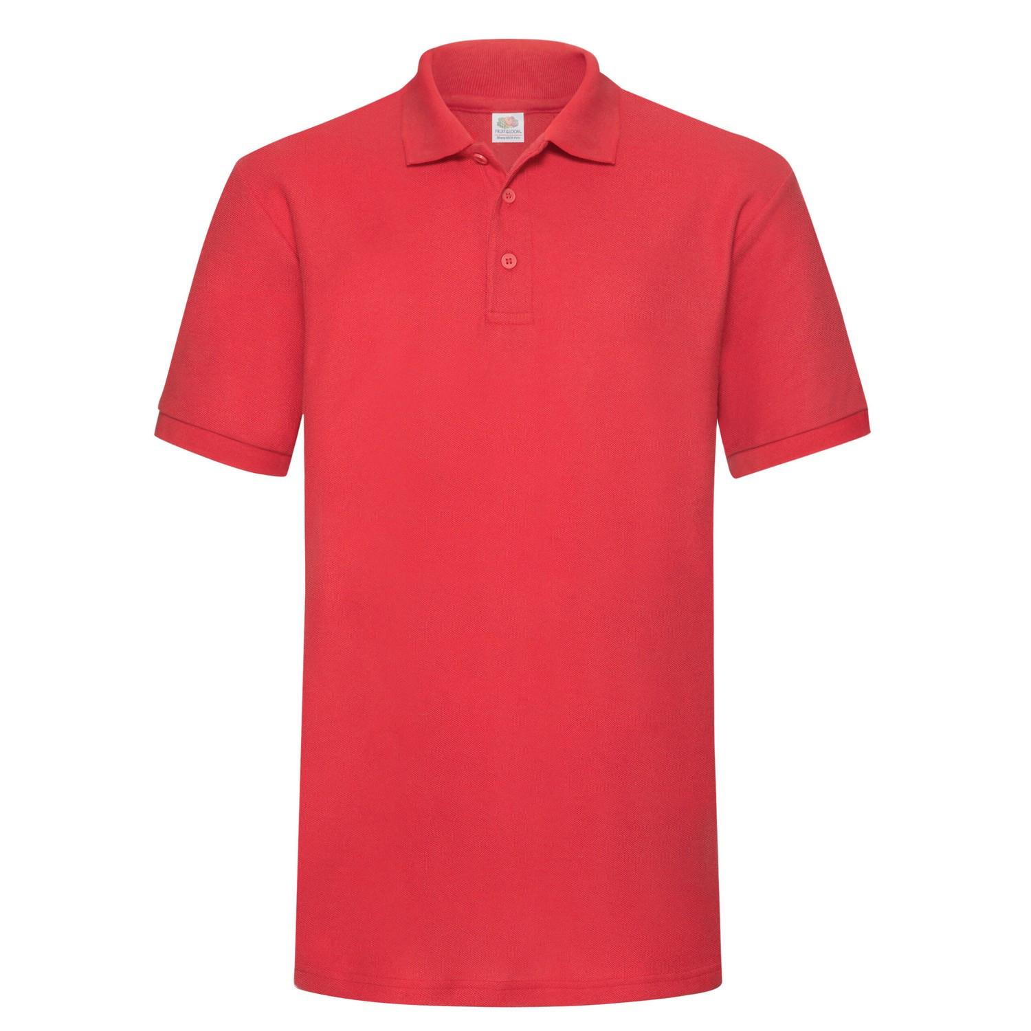 Image of 6535 Poloshirt Herren Rot Bunt XL