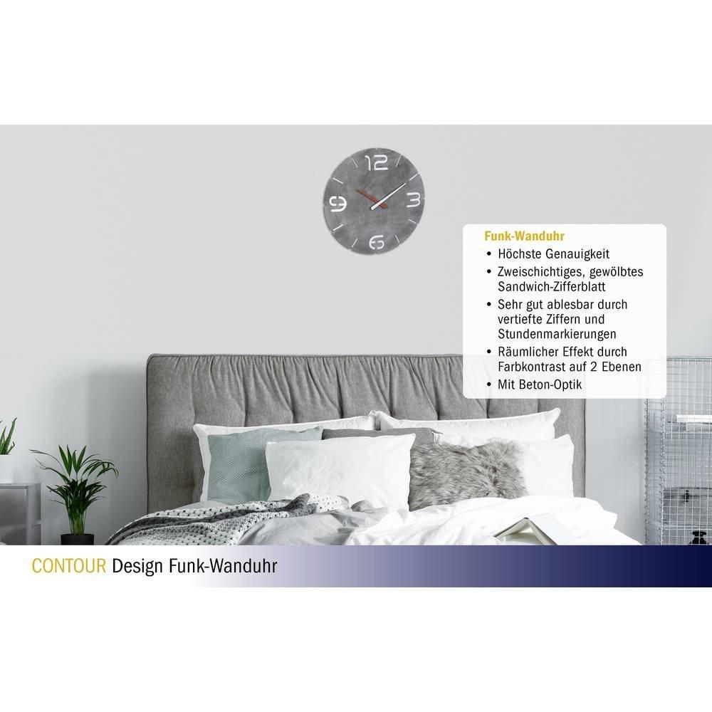 TFA Dostmann Horloge murale sans fil Design contour  