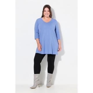 Ulla Popken  Longshirt, A-Linie, V-Ausschnitt, 3/4-Arm 