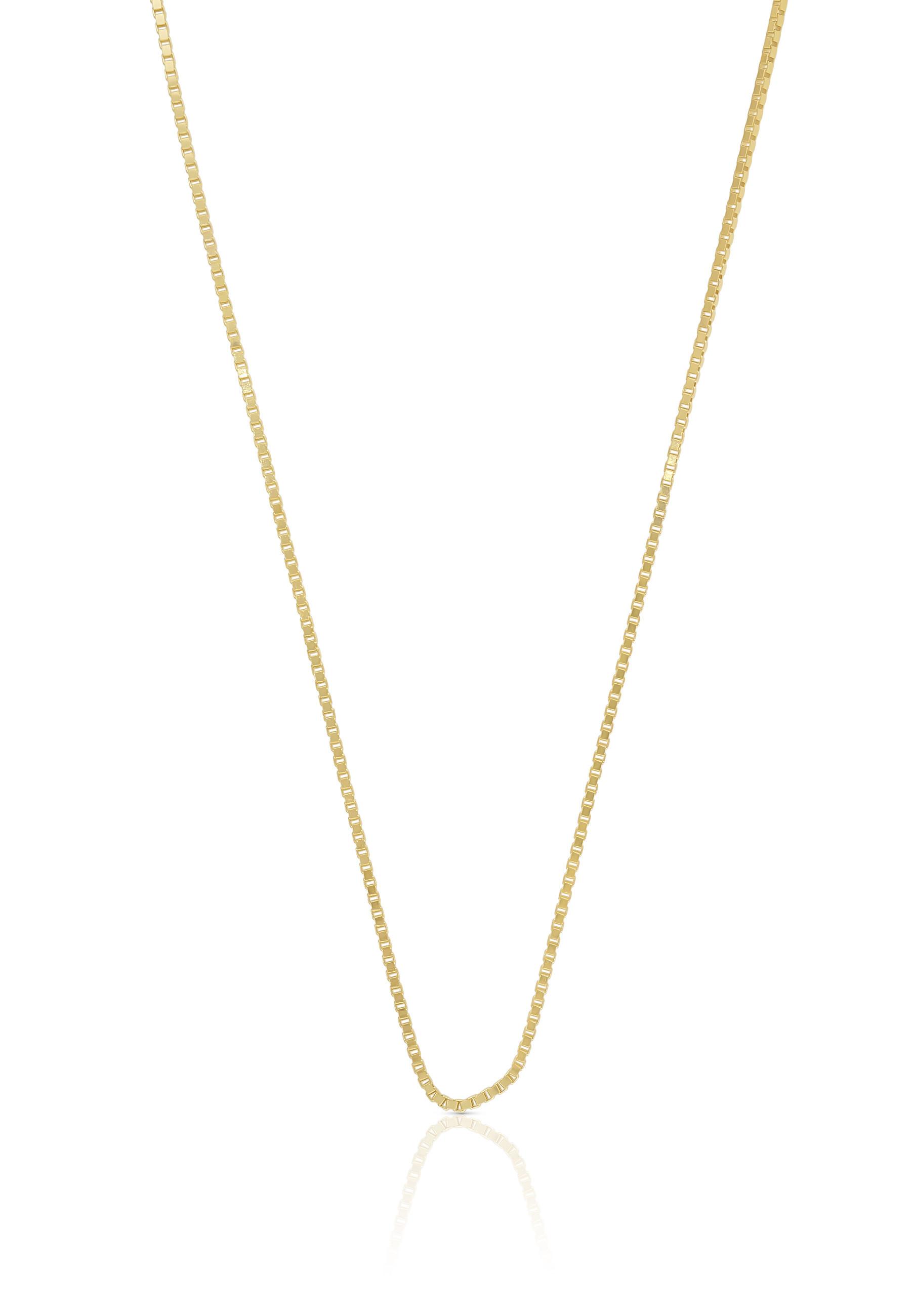 MUAU Schmuck  Collier Venezianer Gelbgold 585, 0.9mm, 45cm 