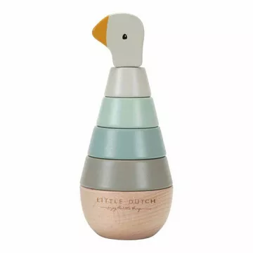 Little Dutch Tour en bois à empiler avec anneaux Little Goose FSC