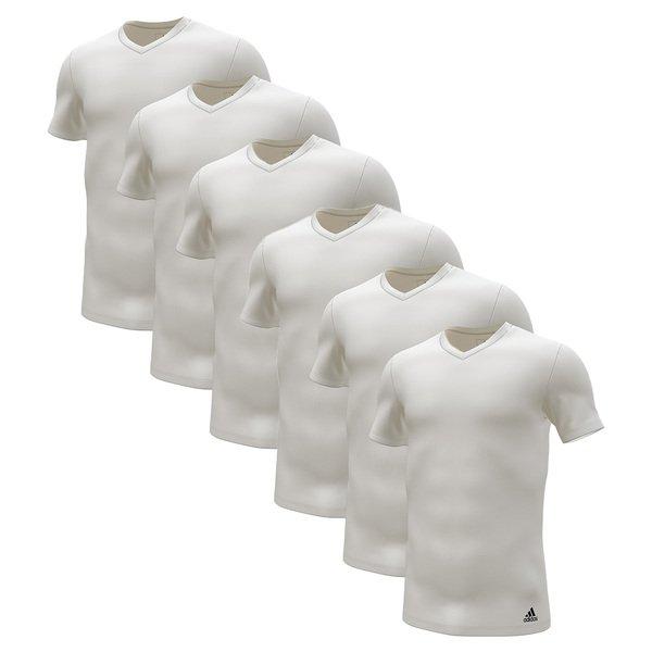 Image of adidas 6er Pack Active Flex Cotton - Unterhemd Shirt Kurzarm Herren Weiss XXL