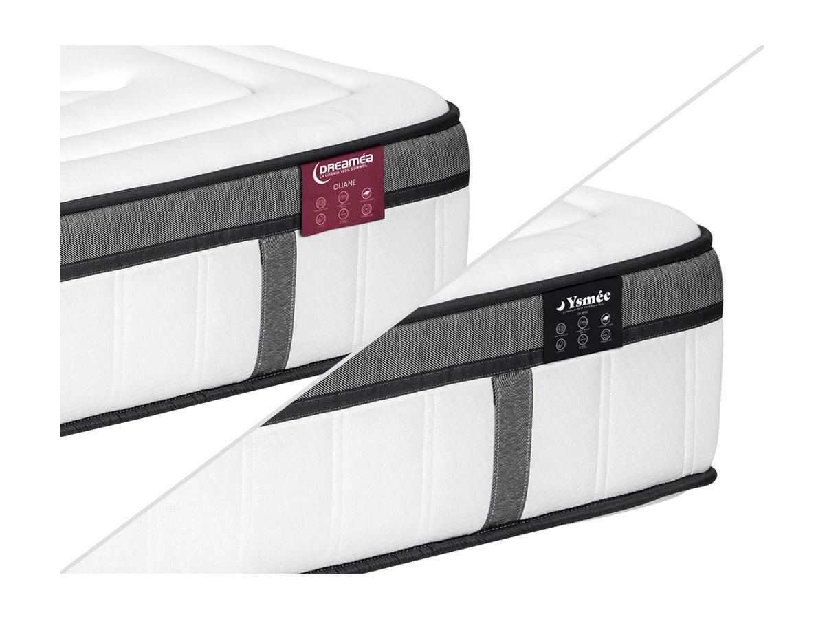 DREAMEA Set Lattenrost + Taschenfederkernmatratze 7 Zonen Memoryschaum Matratzen OLIANE von DREAMEA  