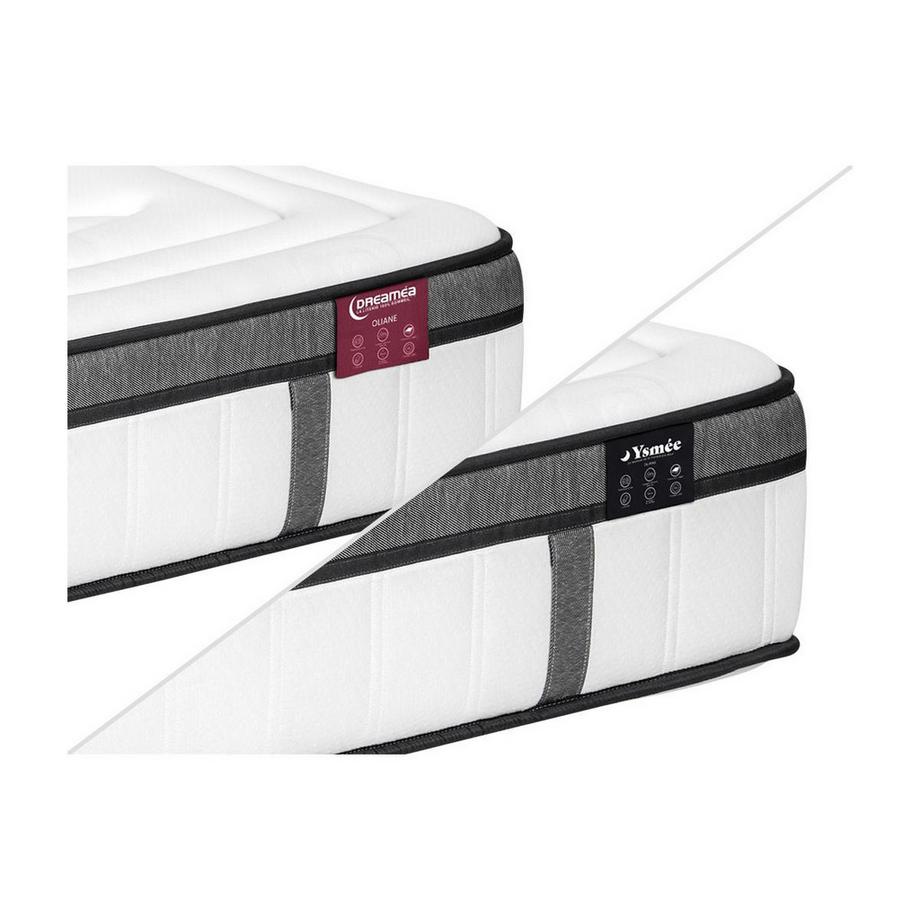 DREAMEA Set Lattenrost + Taschenfederkernmatratze 7 Zonen Memoryschaum Matratzen OLIANE von DREAMEA  