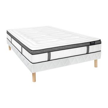 Ensemble sommier + matelas à  ressorts ensachés mémoire de forme  OLIANE de DREAMEA