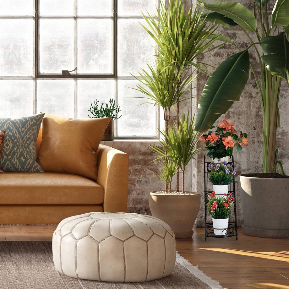 B2X Schwarzer Blumenständer aus Metall  