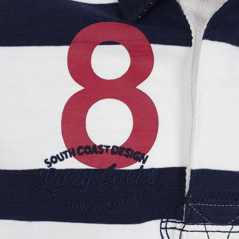 Lazy Jacks Maglia da rugby a maniche lunghe a righe  