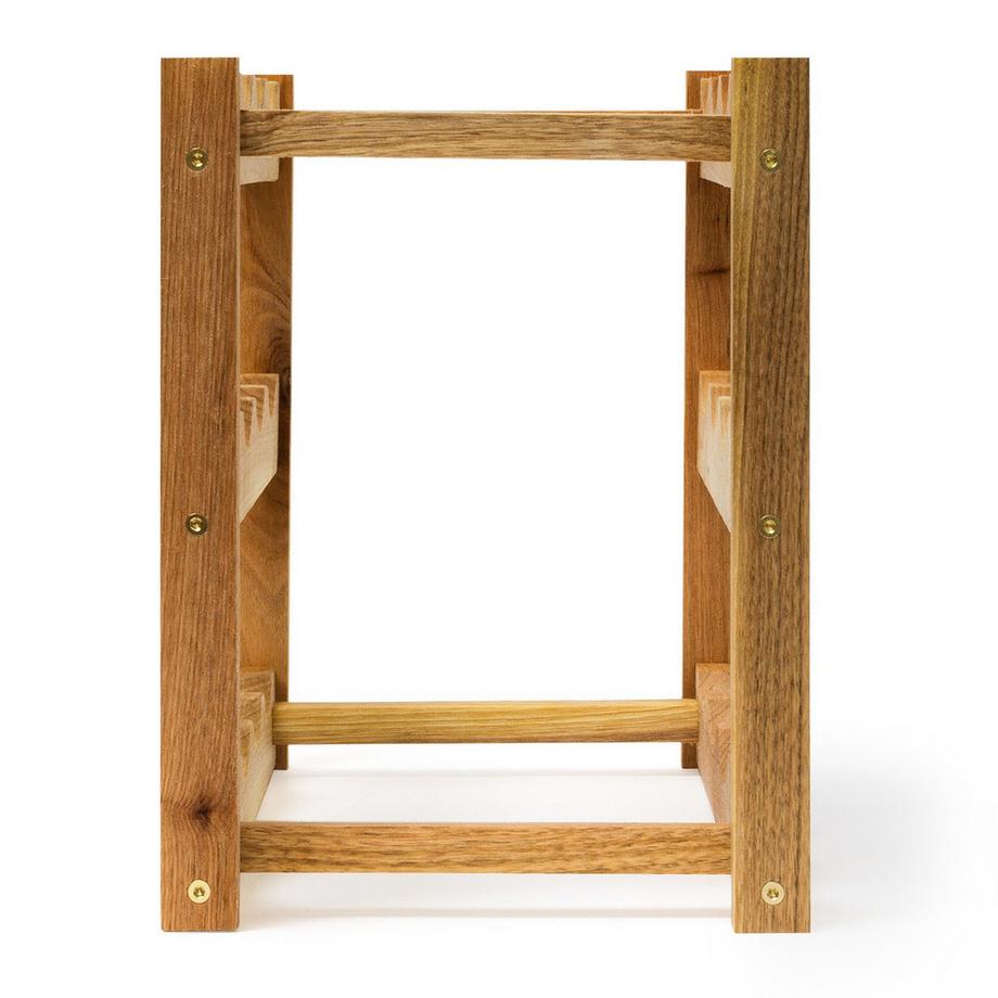 B2X Kleines Weinregal aus Walnussholz  