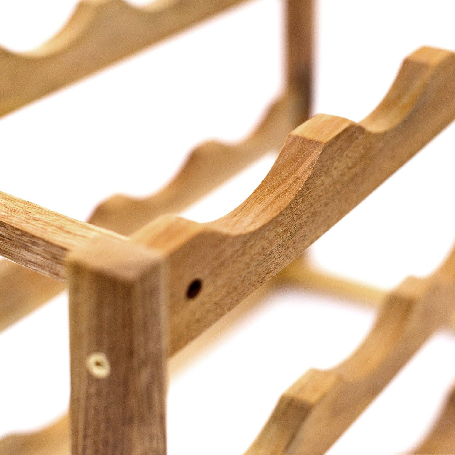 B2X Kleines Weinregal aus Walnussholz  