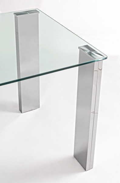 mutoni Table à manger New Arley acier 140x80  