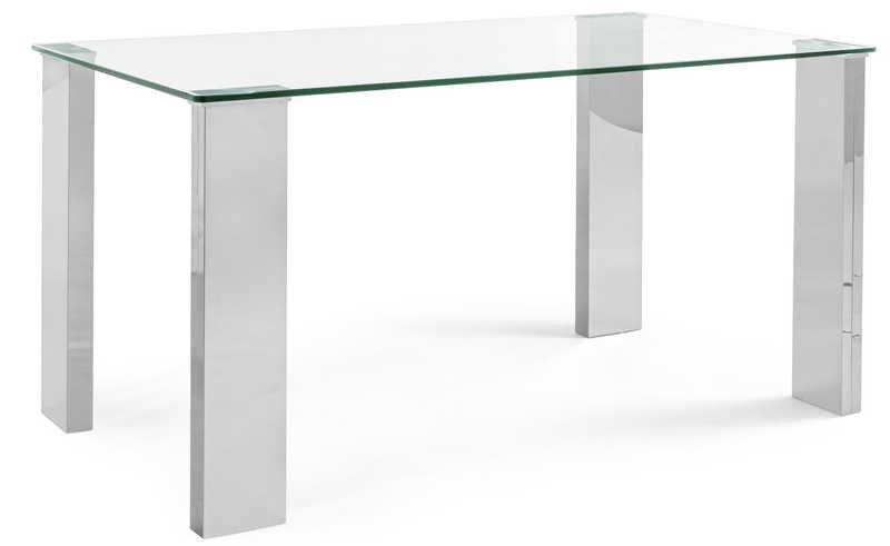 mutoni Table à manger New Arley acier 140x80  