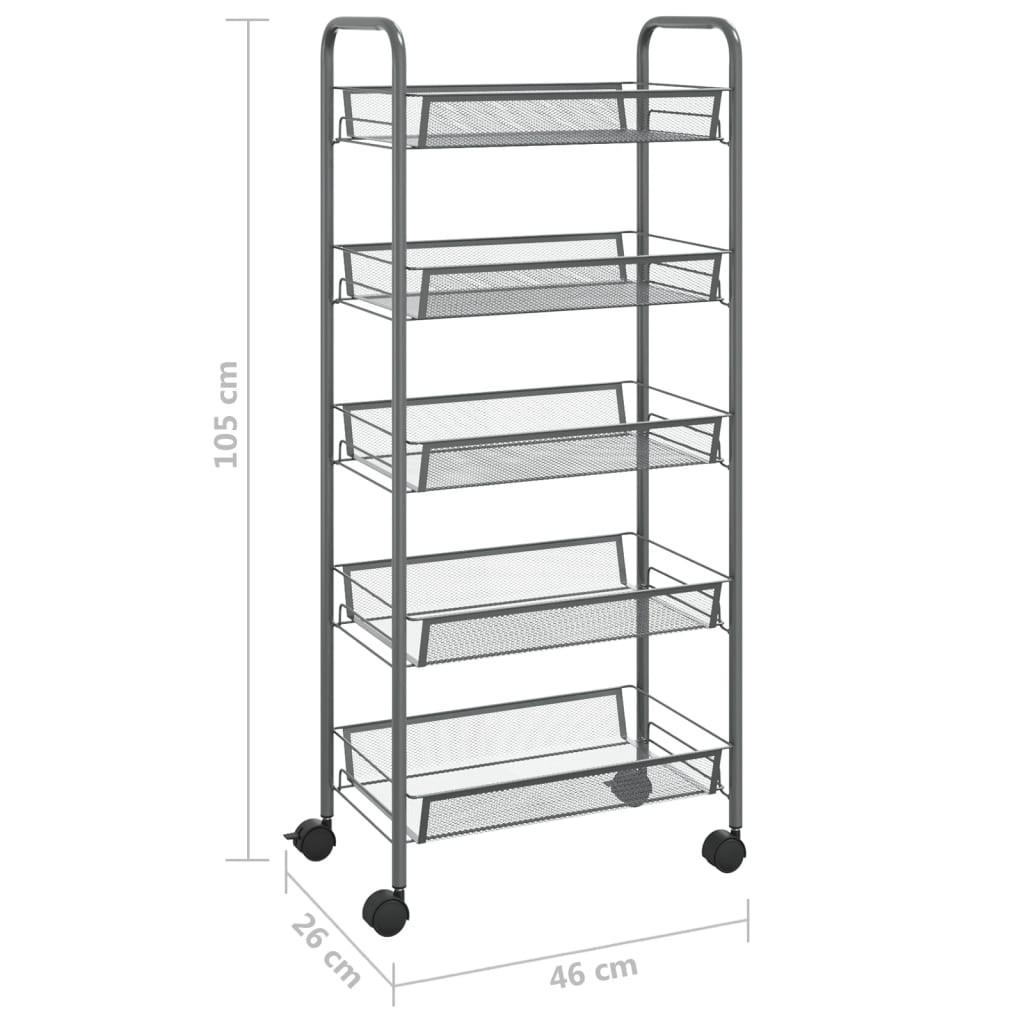 VidaXL carrello da cucina Ferro  