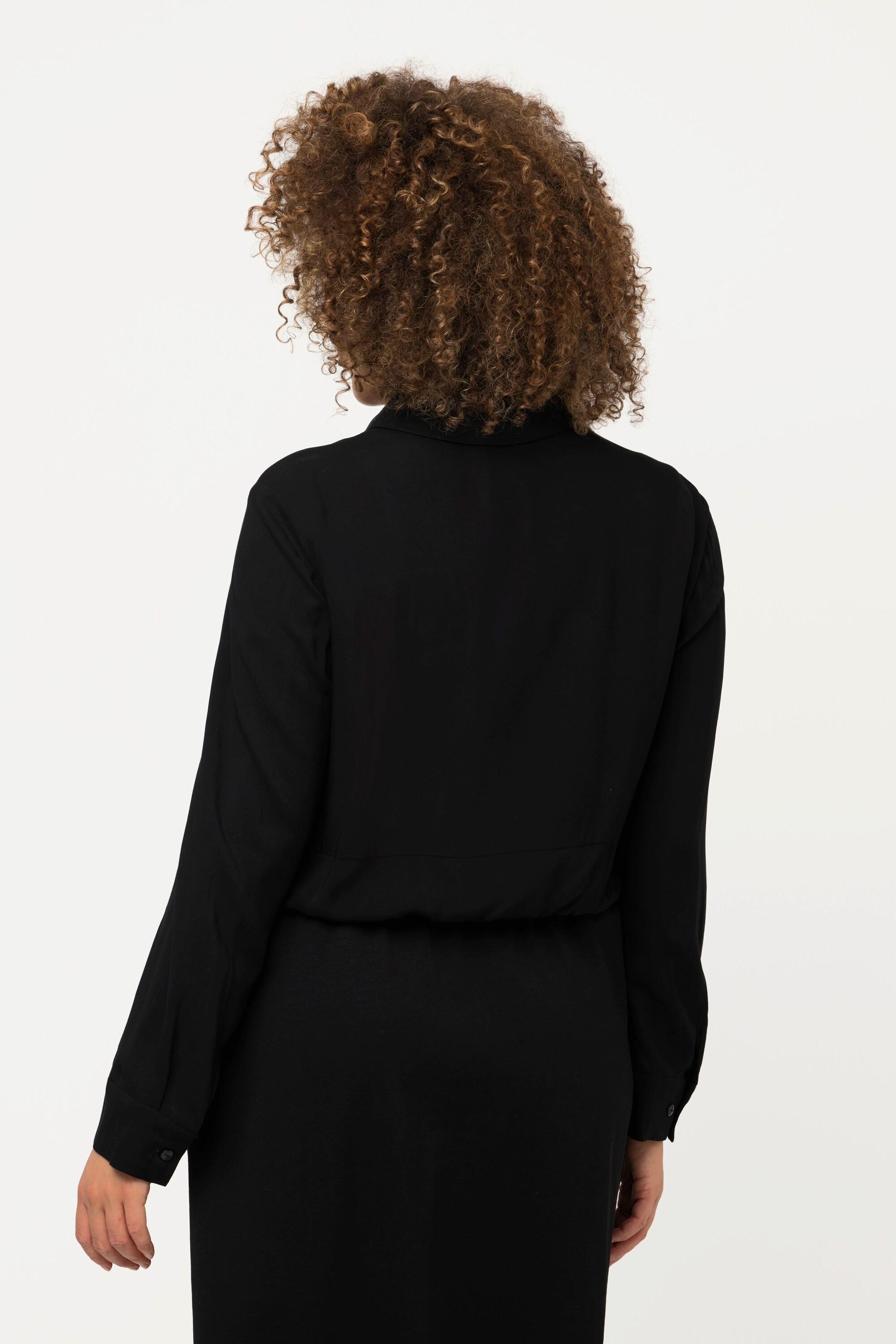 Ulla Popken Camicia Corta Nodi Maniche Lunghe  