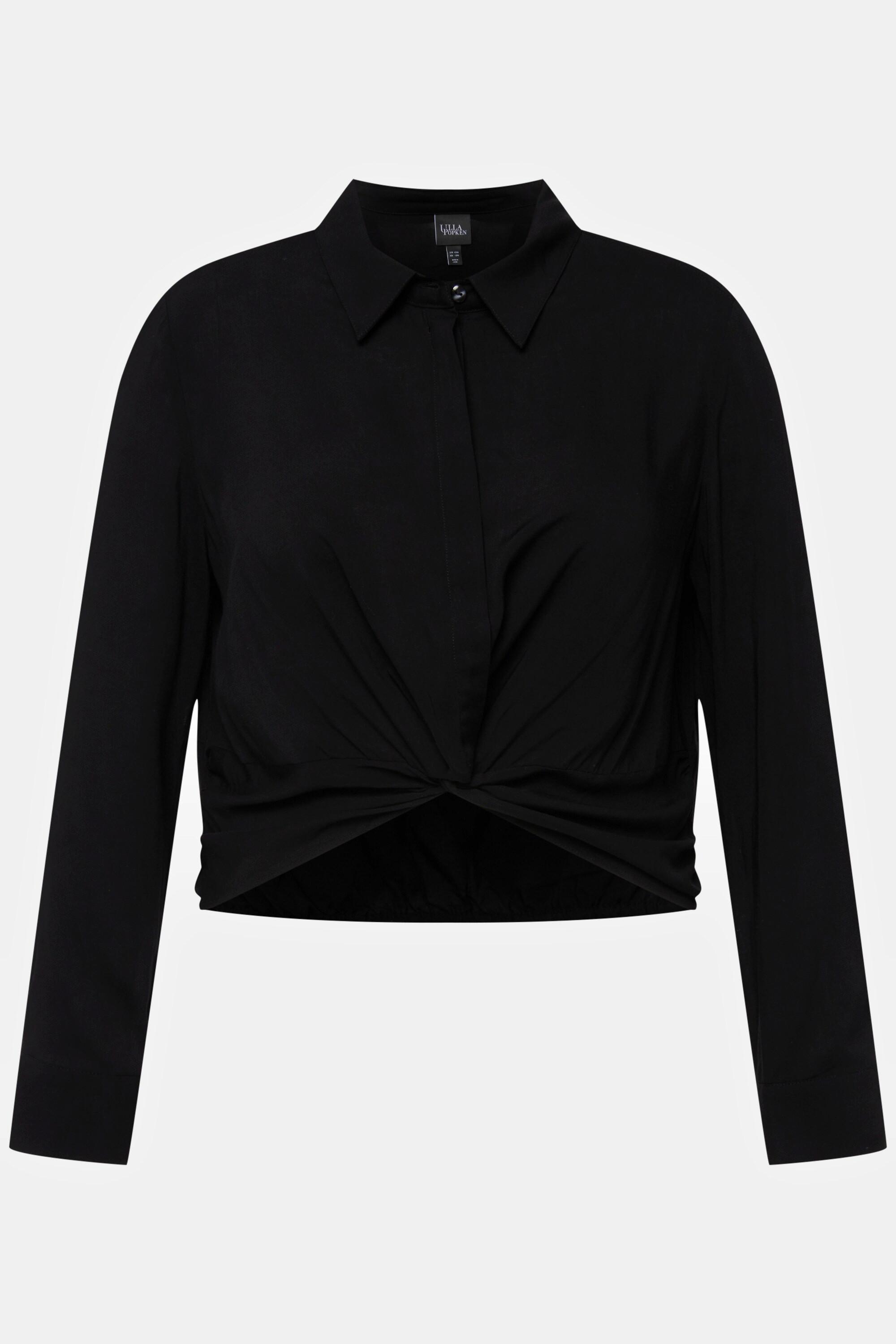 Ulla Popken Camicia Corta Nodi Maniche Lunghe  