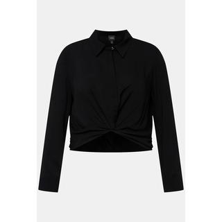 Ulla Popken Camicia Corta Nodi Maniche Lunghe  