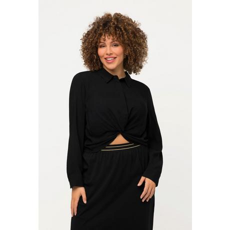 Ulla Popken Camicia Corta Nodi Maniche Lunghe  