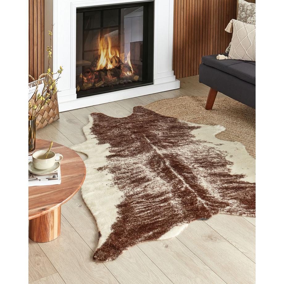 Beliani Tappeto in pelliccia sintetica en Finta pelliccia Rustico ZEIL  