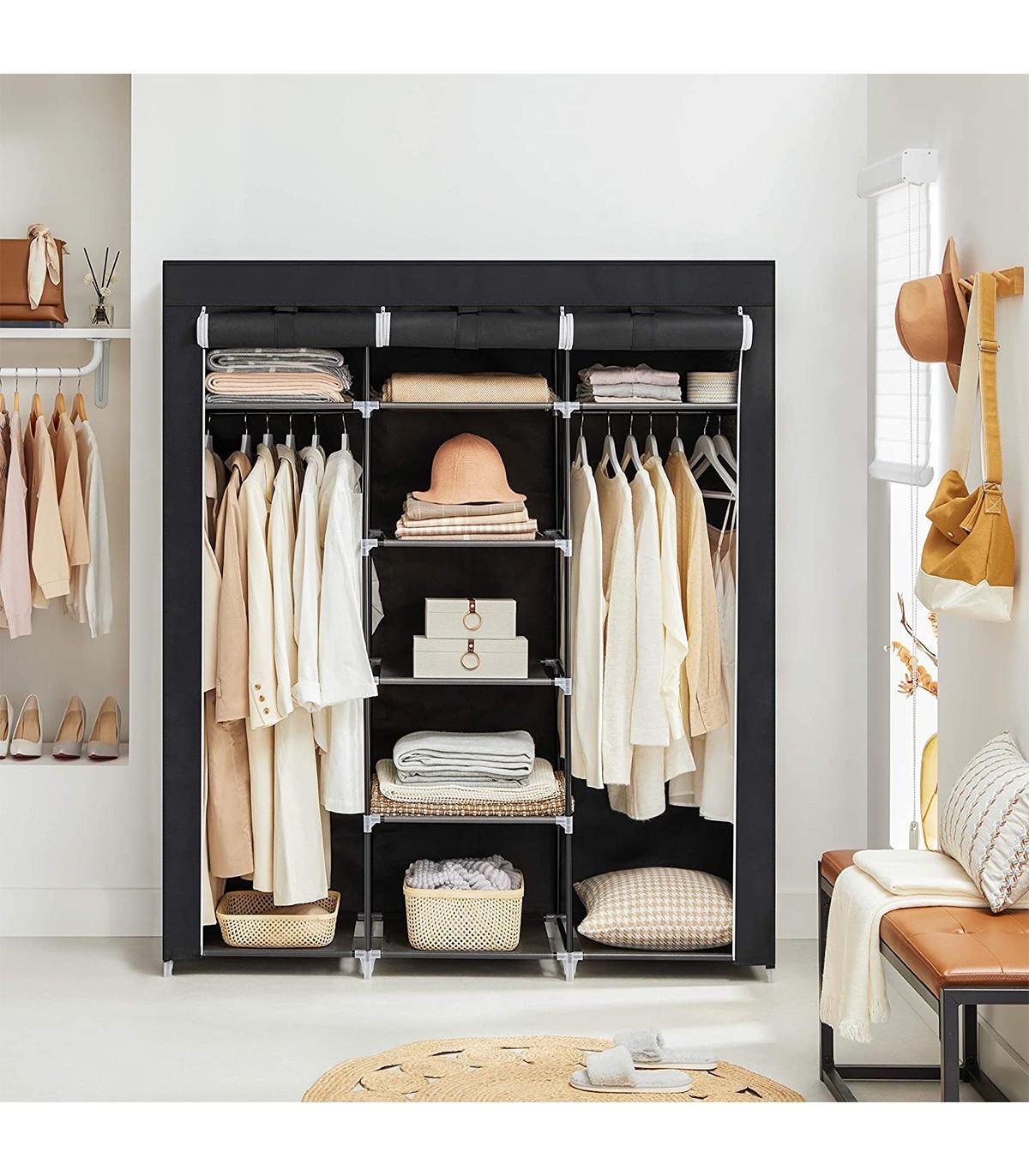 Calicosy Armadio di Stoccaggio Pieghevole in Tessuto con appendino- L150 cm  