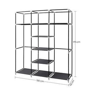 Calicosy Armadio di Stoccaggio Pieghevole in Tessuto con appendino- L150 cm  