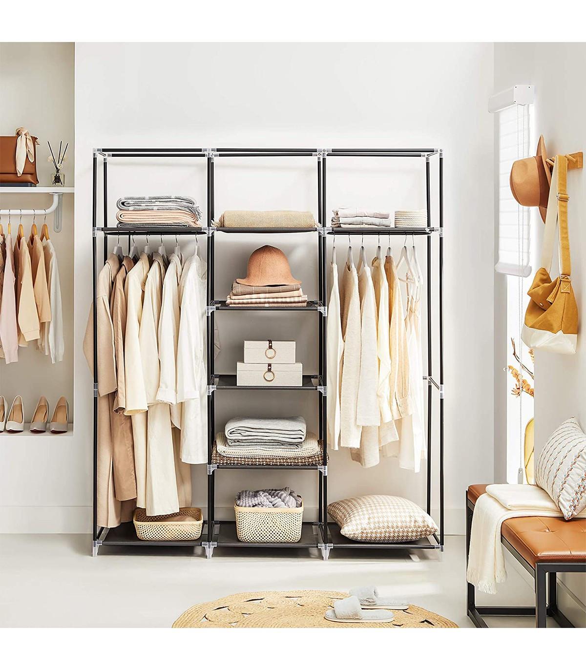 Calicosy Armadio di Stoccaggio Pieghevole in Tessuto con appendino- L150 cm  