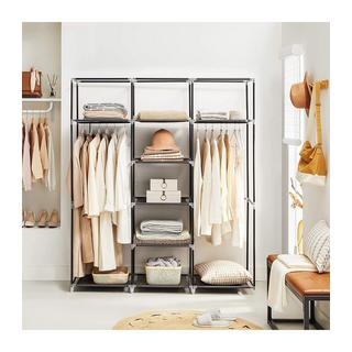 Calicosy Armadio di Stoccaggio Pieghevole in Tessuto con appendino- L150 cm  