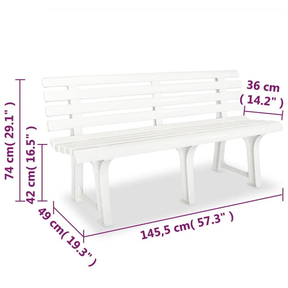 VidaXL Banc de Jardin  