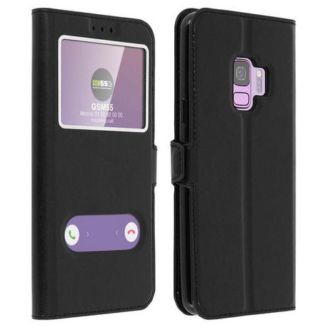 Avizar  Samsung Galaxy S9 Flip ViewCover Schwarz 