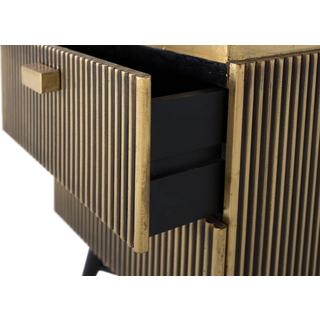 mutoni Nachttisch Manhatten Mangoholz bronze 50x59  