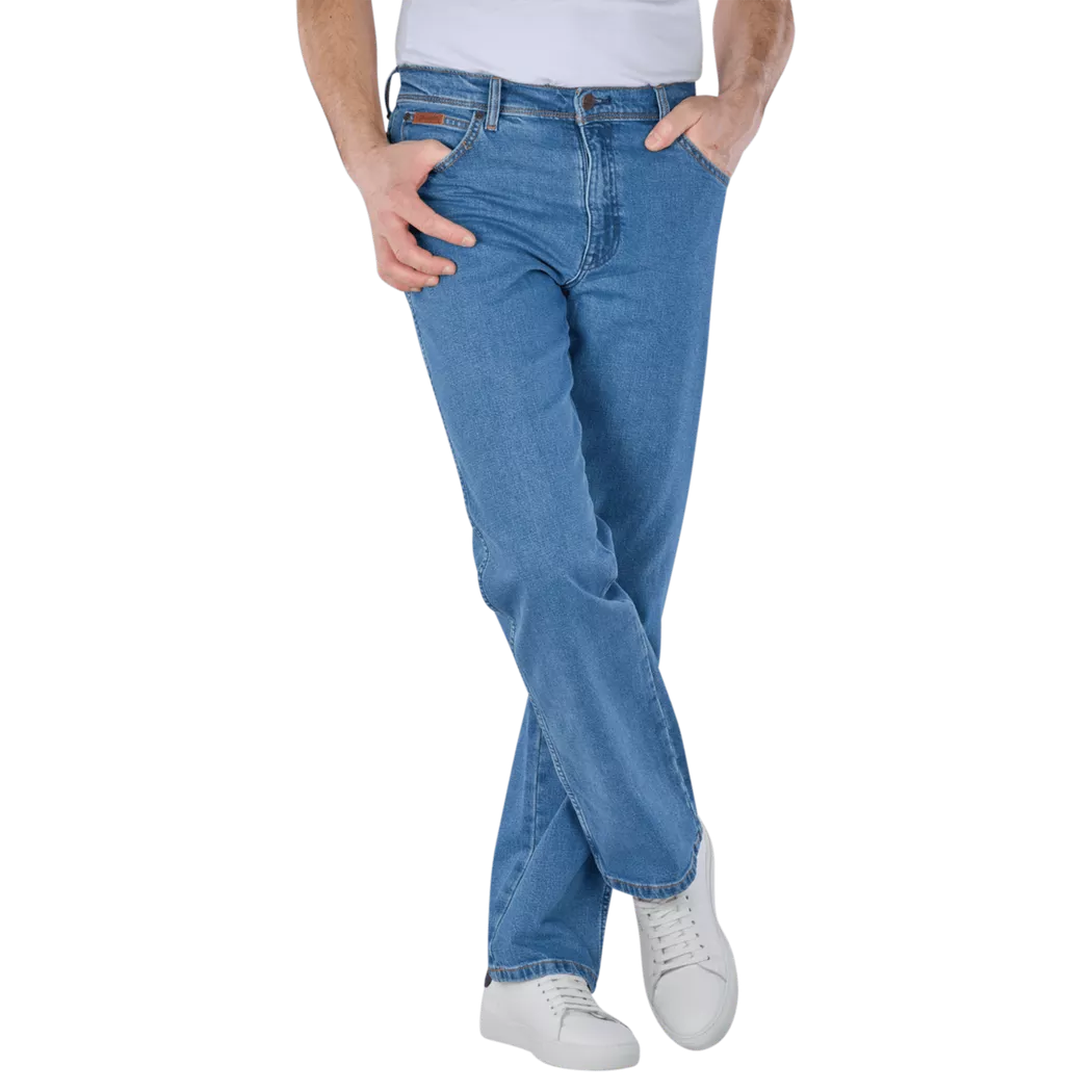 Wrangler - Texas Jeans Straight Fit, für Herren, Himmelblau, Größe W34
