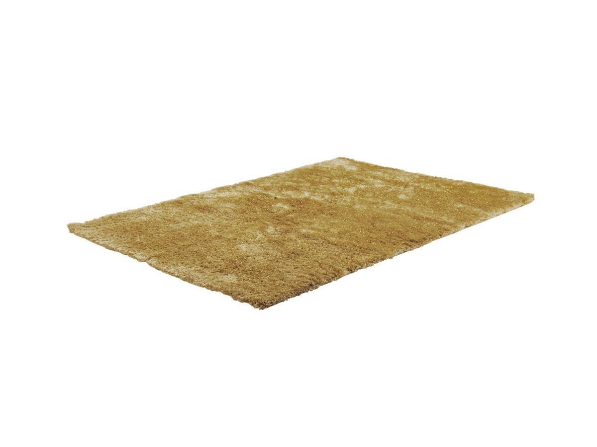 OZAIA Tapis shaggy à  poils longs GLITTER 1Doré  