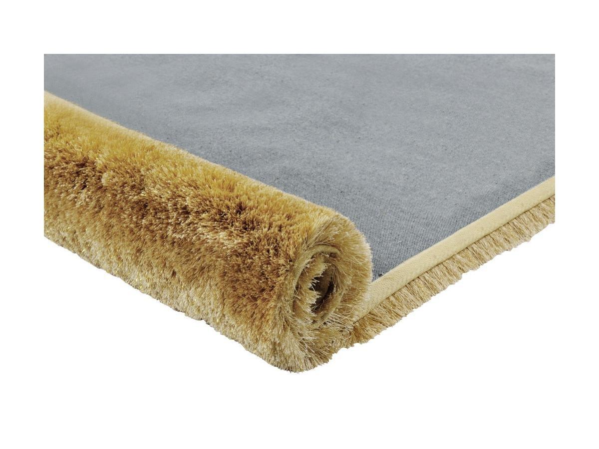 OZAIA Tapis shaggy à  poils longs GLITTER 1Doré  