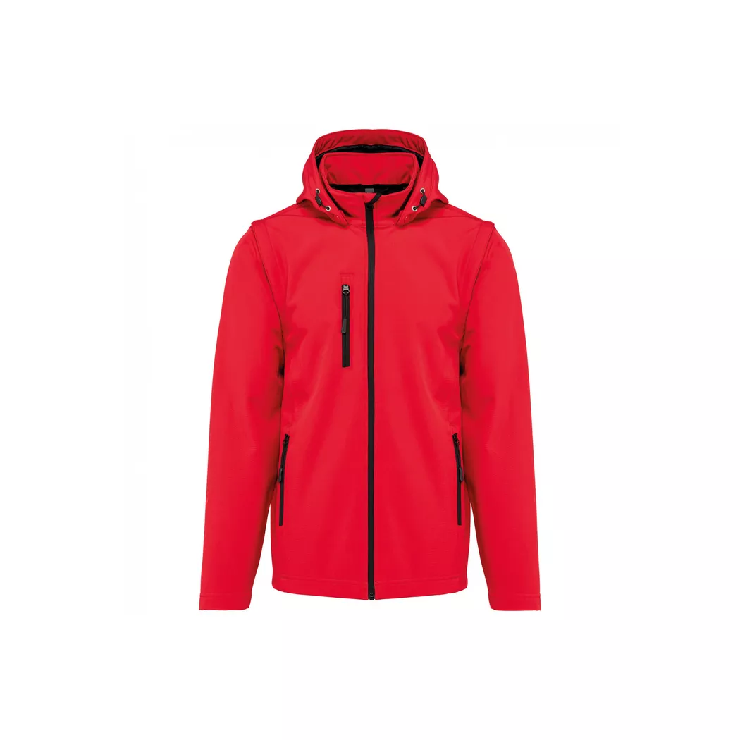 Kariban - 3-agige kapuzenjacke mit abnehmbaren ärmen softshe, für Damen, Größe L