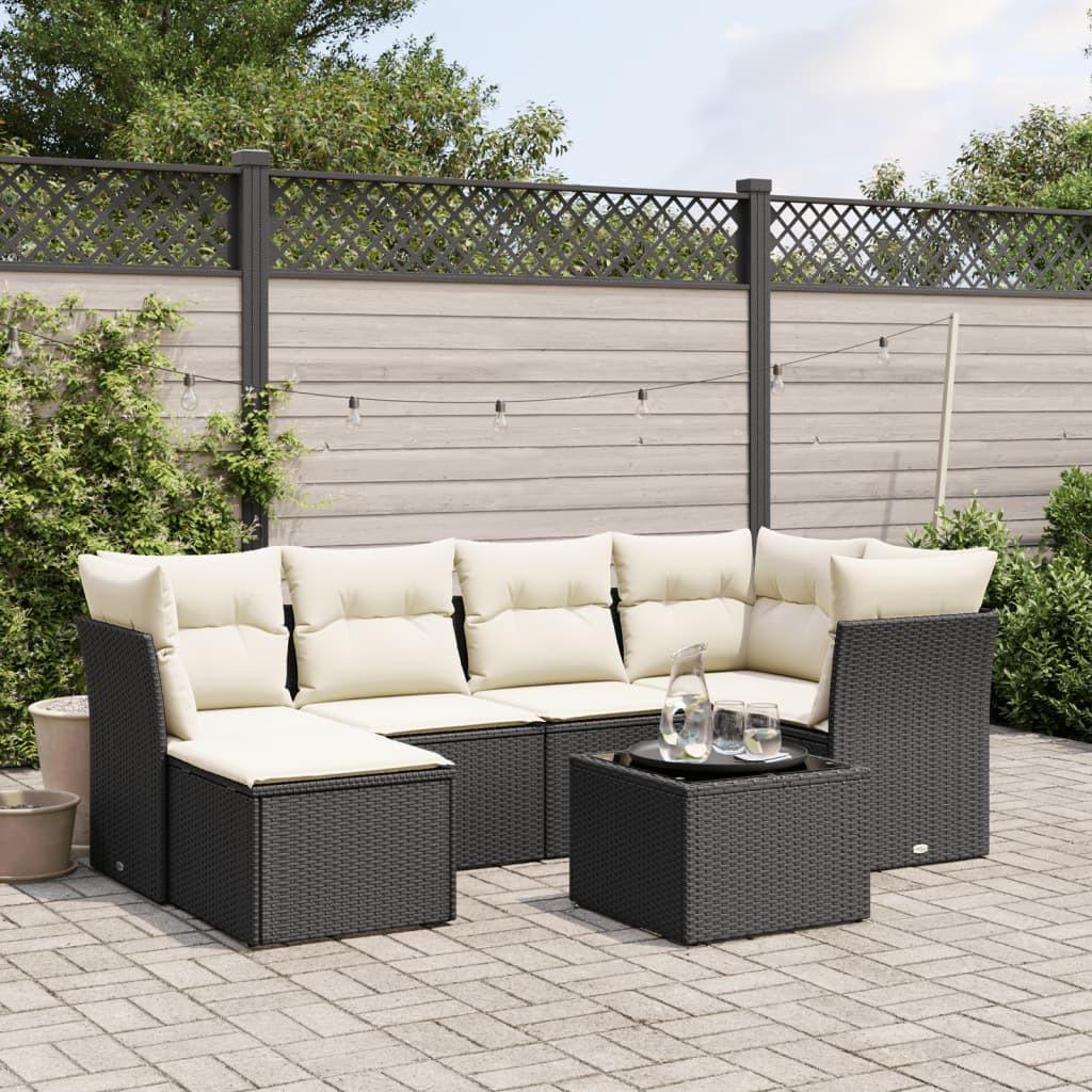 VidaXL set divano da giardino Polirattan  