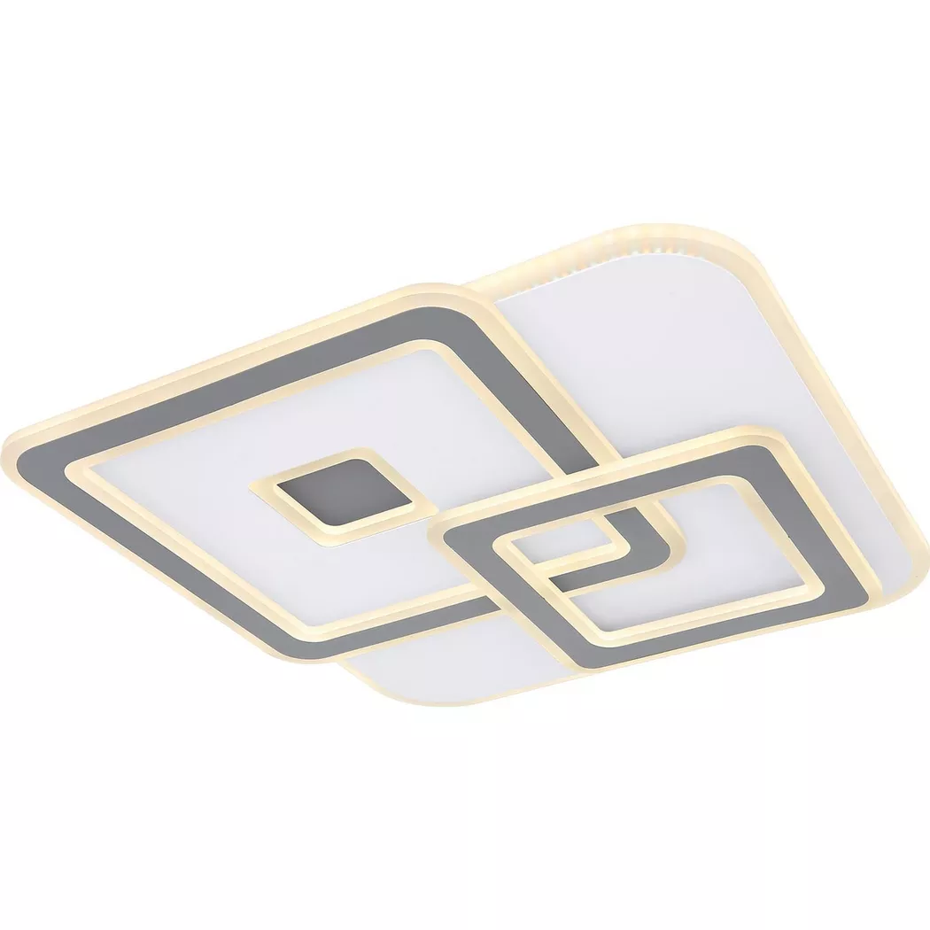 mutoni – Deckenleuchte Kique Metall weiss 1xLED 50×50, One Size, Weiss