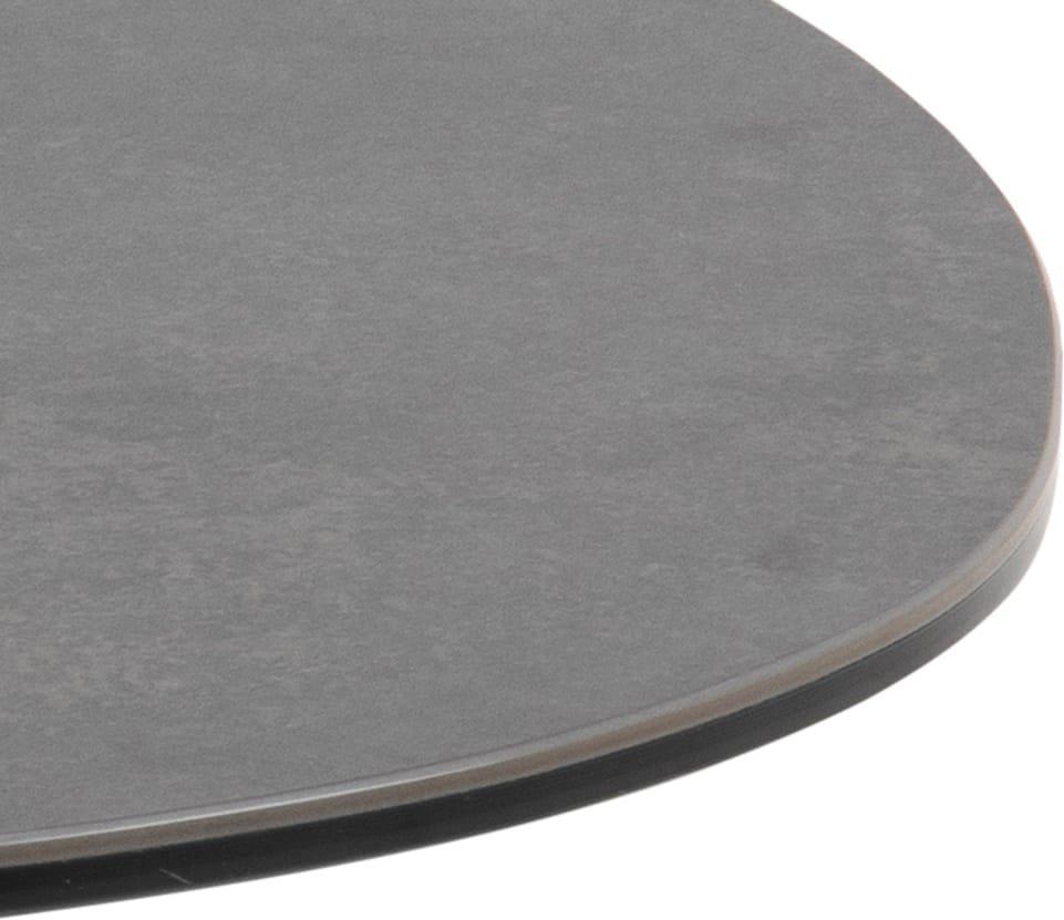 mutoni Table basse Bellair verre noir 84  