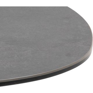 mutoni Table basse Bellair verre noir 84  