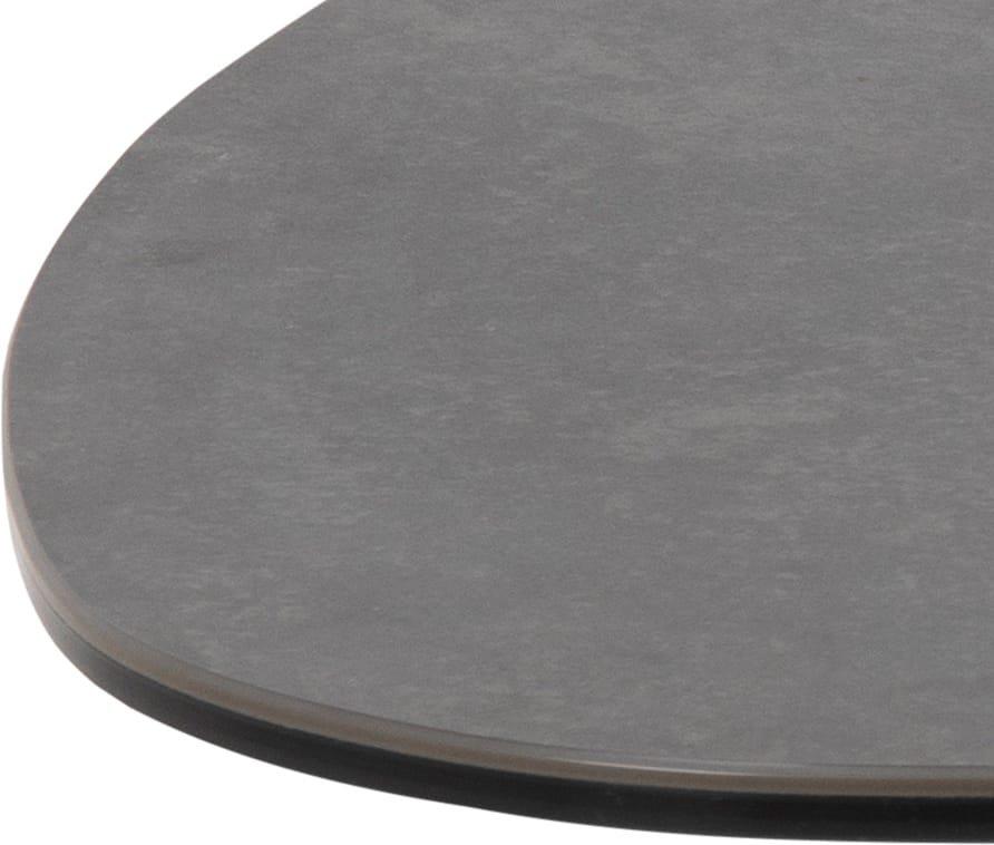 mutoni Table basse Bellair verre noir 84  