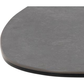 mutoni Table basse Bellair verre noir 84  