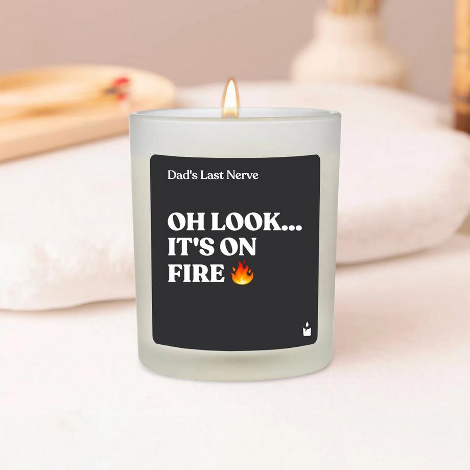 CandleHand Duftkerze Flowery Dad's last nerve is on fire  